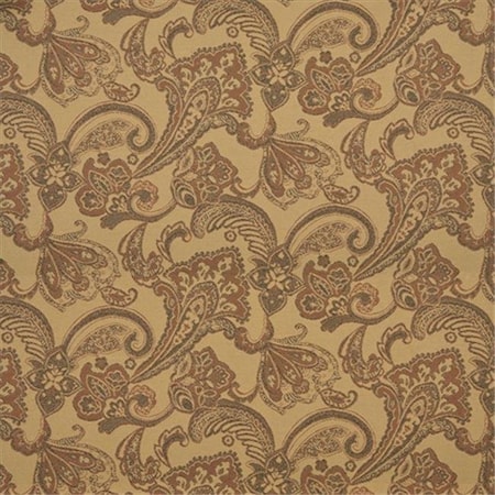 Designer Fabrics Designer Fabrics K0117A 54 in. Wide Dark Orange; Tan; And Brown Floral Foliage Woven Solution Dyed Indoor & Outdoor Upholstery Fabric K0117A